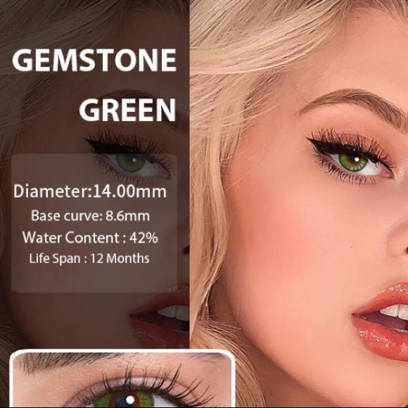 Lenses Genstone green NWT free case - Picture 4 of 11